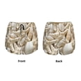 thumbnail image 2 of JUNZAN Starfish and Sea Shells Print Women's Athletic Gym Running Shorts with Phone Pockets - Workout Shorts-Medium, 2 of 8