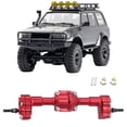 thumbnail image 4 of Vogacara RCGOFFLOW-actualización de pieza de coche de control remoto, eje trasero, mejora el eje trasero de control remoto para 1/24 FMS FCX18 Kits de construcción modelo Rojo, 4 of 5
