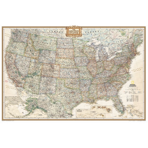 National Geographic RE00620116 United States Executive Map Laminated 