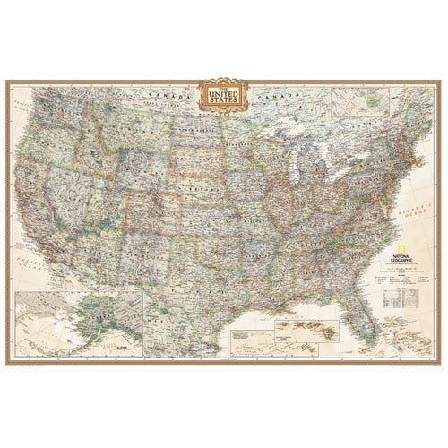 National Geographic Maps United States Executive Wall Map