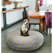 Angle View: Bessie and Barnie Signature Ice Cream Luxury Extra Plush Faux Fur Bagel Pet/ Dog Bed
