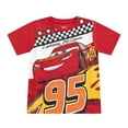 thumbnail image 7 of Disney Cars Lightning McQueen Boys T-Shirt and Shorts (Boys), 2 Piece Set, Sizes 2T-8, 7 of 7