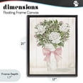 thumbnail image 4 of Stupell Industries Farmhouse Pretty In Pink Roses & Bow Black Floating Frame Canvas Art, 17 x 21, by Cindy Jacobs, 4 of 8