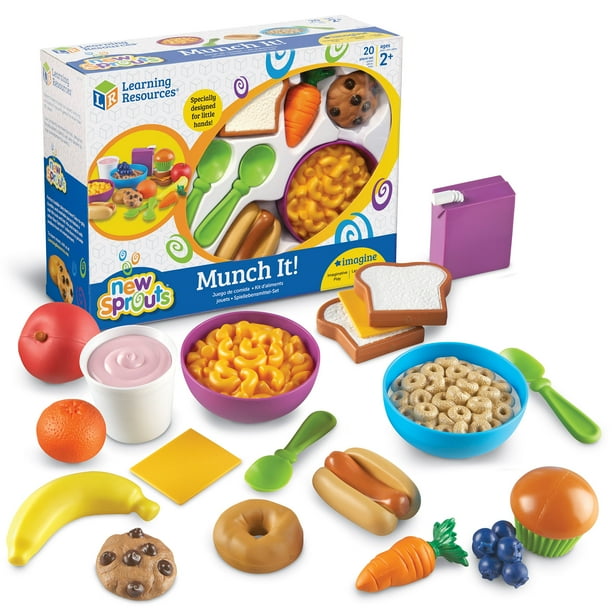 Learning Resources New Sprouts Munch It! Play Food Set, Play Food