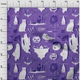 thumbnail image 3 of oneOone Velvet Purple Fabric Halloween Craft Projects Decor Fabric Printed By The Yard 58 Inch Wide, 3 of 4