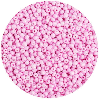 Eden Unisex Pony Hair Braiding or Plastic Crafting Beads - Approximately  700 Pcs. (Pink Mix)