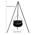 thumbnail image 2 of Halloween Decorations Outdoor Large Witch Cauldron, Black Plastic Bowl Decor on Tripod with Lights Halloween Cauldron Pot, Witches Cauldron Hocus Pocus Candy Bucket Decoration for Porch Home Party, 2 of 8