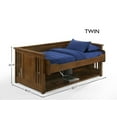 thumbnail image 2 of Artisan Desk Bed with USB Ports and AC Outlet, Black Walnut, 2 of 11