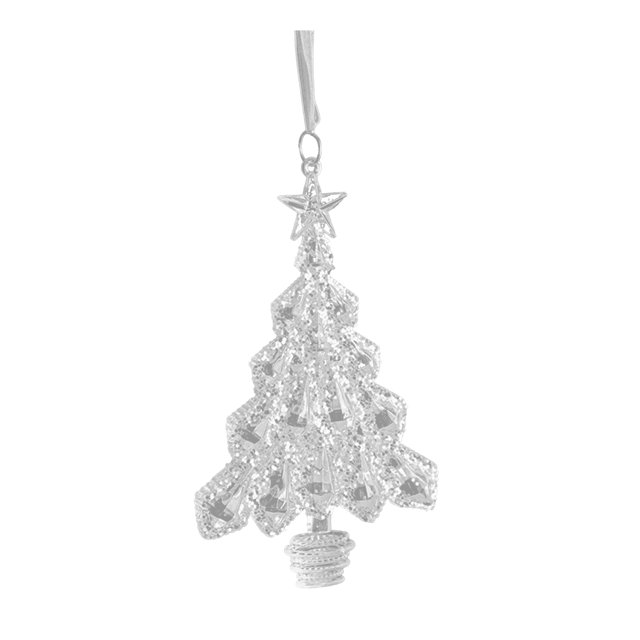 Adorno navideño transparente Árbol brillante/Bailarina/Lazo/Estrella Decoración navideña para colgar en el dormitorio, la sala de estar, la casa de campo y la decoración navideña del hogar