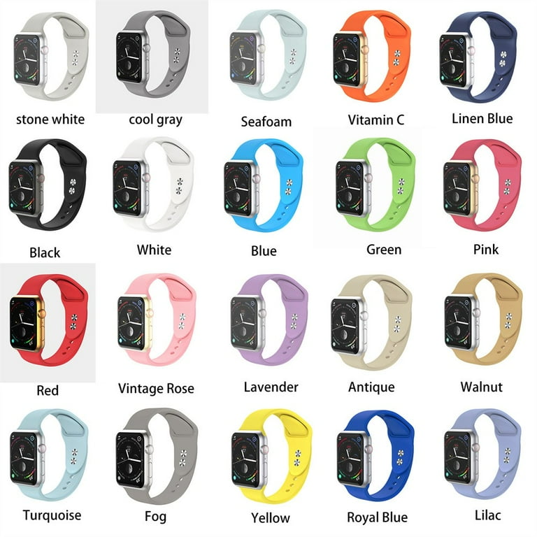 ALMNVO Ocean Band for Apple Watch Bands 49mm 44mm 40mm 45mm 41mm 42mm 38mm  40 44 45 mm Silicone Bracelet iWatch Ultra Series 7 6 3 SE 8 