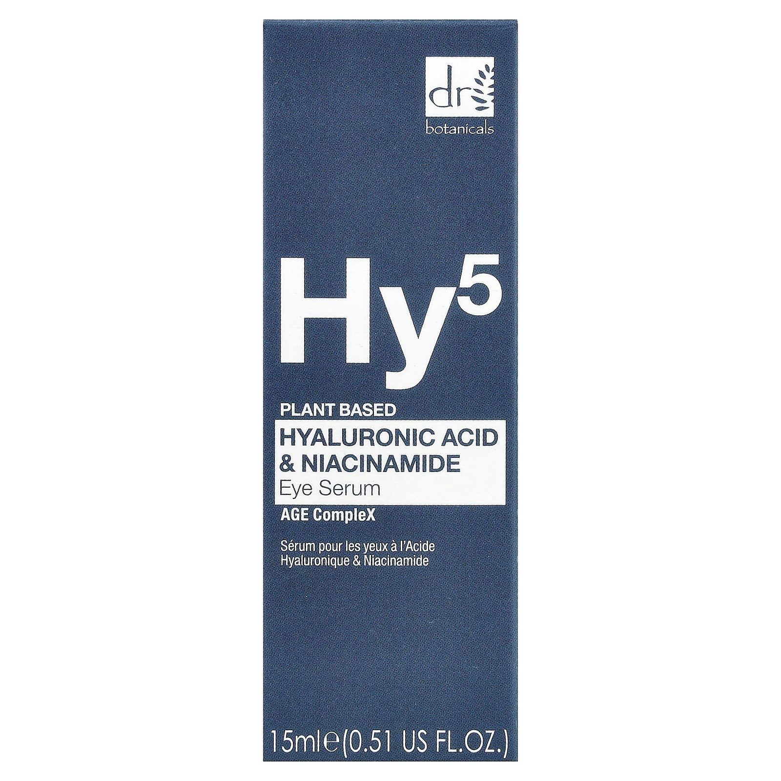 Dr Botanicals Hyaluronic Acid & Niacinamide Eye Serum, Hydrating & Brightening Under Eye Treatment for Dark Circles, Puffiness & Fine Lines, 4.10 fl oz