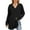 Black, variant on JUSLIO Womens Blouses Casual Solid Shirts Tops Fashion Long Sleeve Collar Shirts Tops Black L