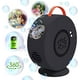 thumbnail image 1 of Máquina de burbujas, juguete de burbujas automático, soplador recargable, giratorio 90°/360°, soplador de burbujas para niños 3456 años, juegos de jardín, idea de regalo para niños y niñas (negro), 1 of 5