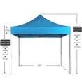 thumbnail image 2 of Canopy Tent 10 x 10 Commercial Fair Shelter Car Shelter Wedding Party Easy Pop Up, 2 of 5