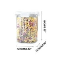 thumbnail image 3 of Food Storage Containers,Food Grade Sealed Jar Transparent Tea and Coffee Storage Plastic Bottle Kitchen Grain Jar,Airtight Food Storage Containers,Kitchen Storage Containers, 3 of 3