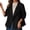 Black, variant on Women's Casual Jacket Double Short Blend Trench for Everyday Wear Suitable Spring and Autumn Outerwear Polished Yet Relaxed Women's Bomber Jacket Casual Coat