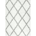 thumbnail image 3 of nuLOOM Trellis Cozy Soft & Plush Shag Area Rug, 4' x 6', White, 3 of 3