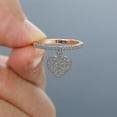 thumbnail image 4 of Cute Heart Pendant Zircon Rings, 4 of 4