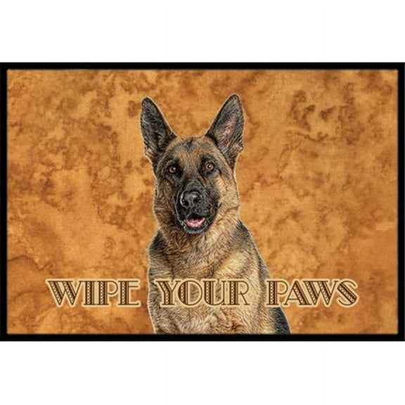 Carolines Treasures  German Shepherd Wipe your Paws Indoor or Outdoor Mat