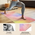 thumbnail image 4 of Pastel Rainbow Clouds Hot Yoga Mat Towel Non Slip for Hot Yoga - Quick-Drying Yoga Mat Cover with 4 Corner Pockets with Travel Bag - Hot Yoga Towel Non Slip 74"x26", 4 of 6