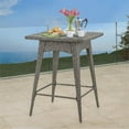 thumbnail image 4 of Noble House Puerta Modern Mixed Black Wicker / Rattan Bar Table, 4 of 12