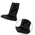 thumbnail image 4 of Botas de lluvia Plástico Impermeable Cubierta para zapatos altos Defensa contra la nieve Resistencia al deslizamiento Resistencia a la abrasión Cubierta para zapatos Tamaño XXL Negro, 4 of 4