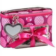 3pc Train Case Set-dots Words