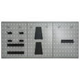 thumbnail image 4 of vidaXL Pegboard Wall Tool Holder Metal, 4 of 16