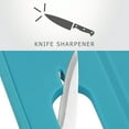 thumbnail image 5 of Reston Lloyd Cutting Board with Defrosting Tray, Zester & Knife Sharpner, Turquoise, 5 of 6