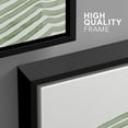 thumbnail image 4 of Wall26 Framed Prints Canvas Wall Art Set of 3 Sage Green Stripe Polygon Pattern Collage Abstract Geometric Illustrations Decorative Bohemian Multicolor Home Wall Decora - Black 16"x24"x3, 4 of 5