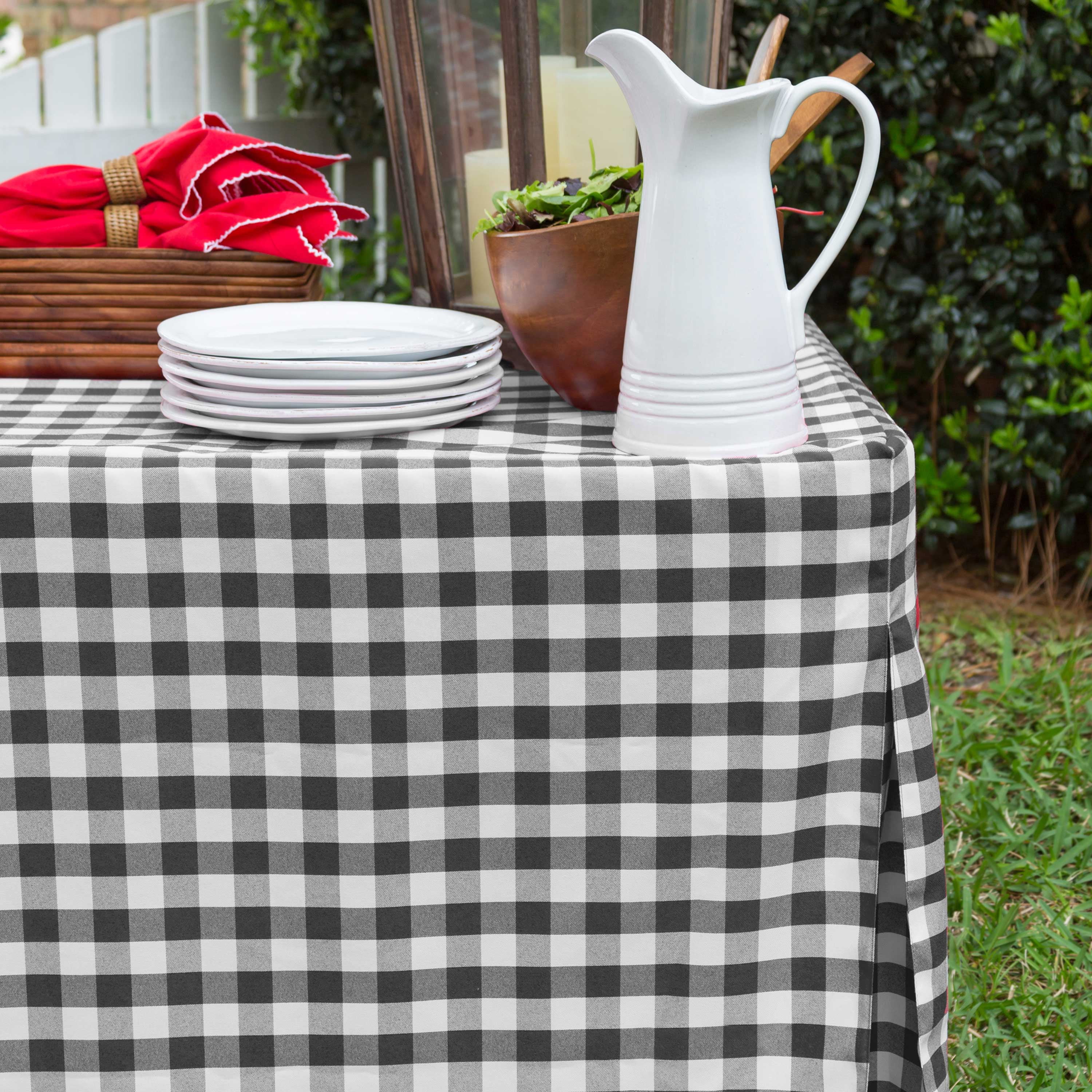 Tablevogue 48" X 48" Fitted Tablecoth Cover, Multiple Colors And Sizes Available