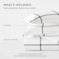 thumbnail image 2 of Duvet Cover Set - Ultra Soft & Breathable - Gray Plaid for Queen Size Bedding by Comfort Canopy, 2 of 10