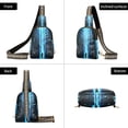 thumbnail image 7 of FORMRS Womens Crossbody Sling Bag Travel Daypack Shoulder Chest Backpack, Blue Tree, 7 of 7