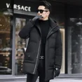 thumbnail image 3 of Chaqueta larga de invierno para hombre, chaquetas con capucha de marca de invierno para hombre, chaqueta de invierno con relleno de plumón de pato para hombre, novedad en abrigos de plumón, 3 of 5