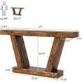thumbnail image 2 of M optimized 63" Long Console Table, Wooden Sofa Narrow Entryway Table for Hallway, Behind The Couch, Accent Table for Living Room, Entrance, 2 of 8