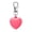 Watermelon Red, variant on Heart-Shaped Lip Gloss Holder Keychain with Rotating Spring Clip and Connecting for Bags, Belts, and Key Rings