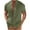 Army Green, variant on BADHUB Cotton Linen Shirt for Men Loose Fit Short Sleeve Button Down Shirt Soild Color Lightweight Beach Shirt Summer Hippie Tops