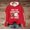 Red, variant on YVNAURA Football Grandma Shirt Game Day Sweatshirt for Women Thats My Grandson Out There Top Love Heart Football Graphic Long Sleeve Pullover Crewneck Fan Apparel, White,L
