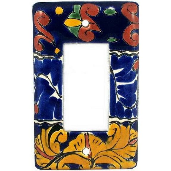 Single Decora Marigold Talavera Switch Plate
