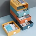thumbnail image 6 of Desktop Storage Boxes Multicolor Cosmetic Drawer Jewelry Makeup Cases Office, 6 of 20