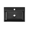 thumbnail image 6 of Claire 20 Rectangle Ceramic Vessel Sink, Matte Black, 6 of 11