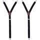 thumbnail image 2 of Men's Adjustable Elastic Garter Straps Military Style Non-Slip Y-Style Black Garter Straps, 2 of 5