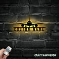 thumbnail image 3 of Craftnamesign Custom Airplane Metal Wall Art LED Light, Pilot Name Sign, Plane Wall Sign, 3 of 5