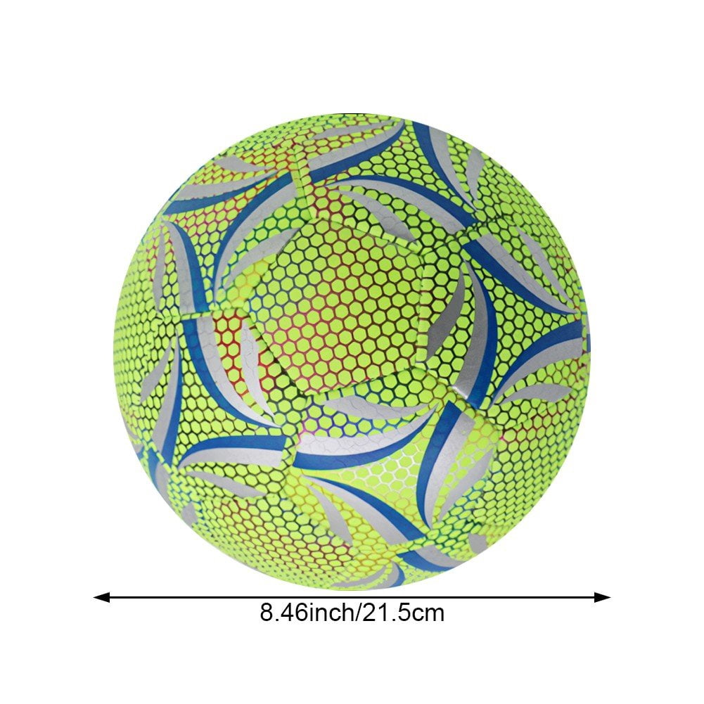 1pc Fluorescent Professional Soccer Ball - Luminous Football Standard Practice Training Soccer Ball PU Match Ball For Outdoor Training