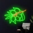 thumbnail image 2 of Handmadetneonsign Olive And Party Neon Sign, Olive Tree Neon Art Decor, Olive Fruit Neon Wall Decor, 2 of 5