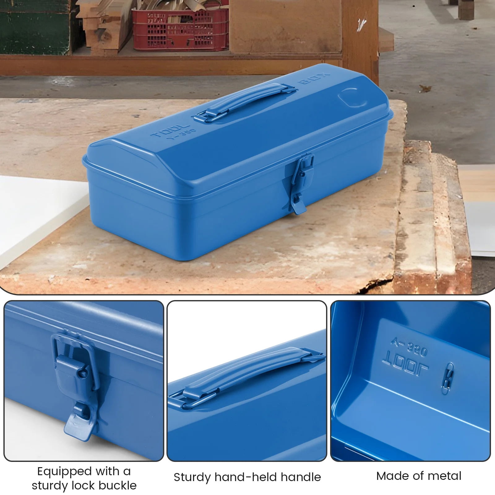 Metal Tool Organizers Box Secure Locking Systems Multi Compartment Storage For DIYer Projects And Construction Sites
