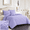 Purple, variant on EVOLIVE 4-Piece Pinch Pleat Comforter Set with Pompom Fringe – Pintuck Down Alternative Bedding Set, Soft & Fluffy All-Season Comforter with Shams, Elegant Modern Style (King, Mint)