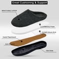 thumbnail image 5 of DL Warm Slippers for Men Indoor Memory Foam, Winter Cozy Men's House Bedroom Slippers Slip-On, 5 of 7