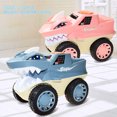 thumbnail image 3 of Shark Vehicle Monster Truck Boca Mordida Automática Alimentado Por Batería Shark Car Con Luces Sonidos Regalo Para Niños Niñas Sweethay FN007395-02, 3 of 6