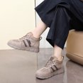 thumbnail image 4 of Dakaela Womens Snow Boots Lace up Winter Ankle Sneakers Suede Warm Anti Slip Outdoor Work Shoes for Walking Hiking Coffee 6.5, 4 of 9